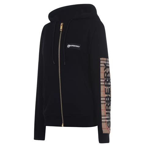 burberry aubree zip-up hoodie|burberry cotton blend zip hoodie.